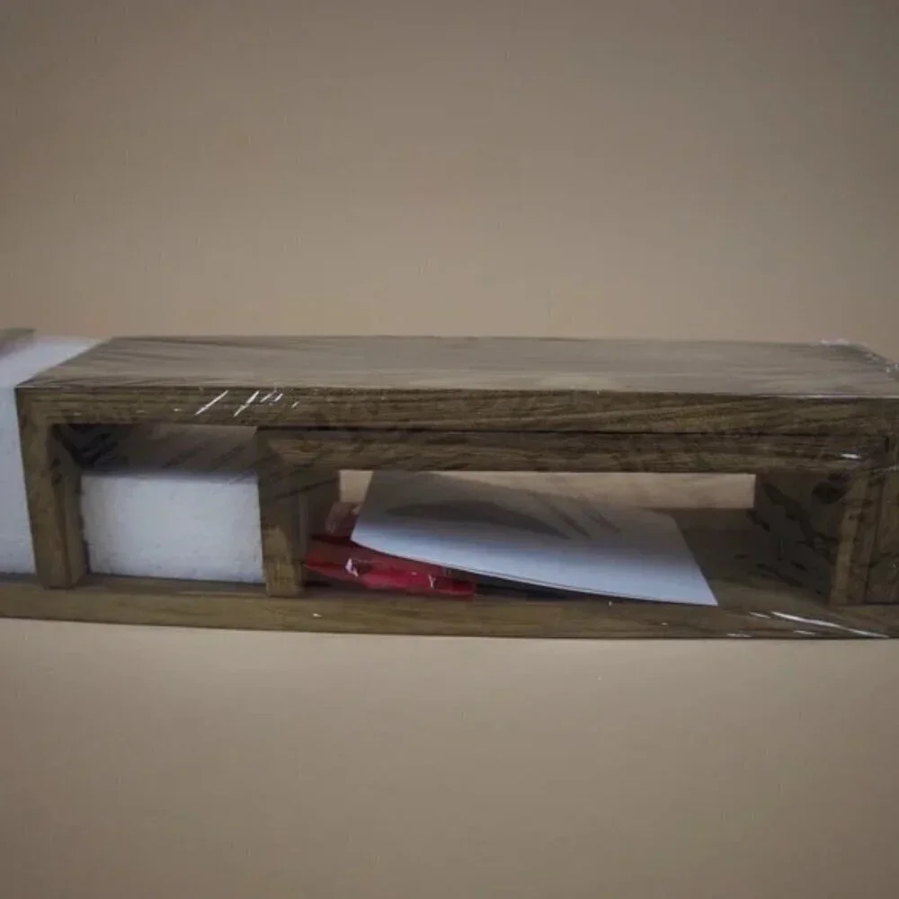 U Shelves - Set of 3 Shelves - Torched Finish - Brown - 3 Different Sizes